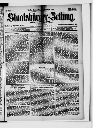 Staatsbürger-Zeitung vom 08.11.1883