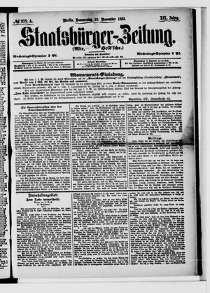 Staatsbürger-Zeitung vom 29.11.1883