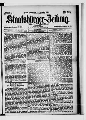 Staatsbürger-Zeitung vom 13.12.1883