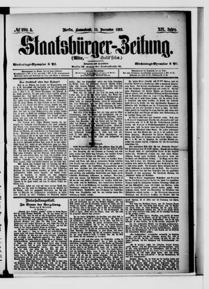 Staatsbürger-Zeitung vom 15.12.1883