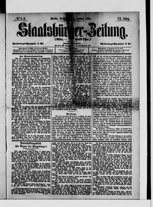Staatsbürger-Zeitung vom 03.01.1884