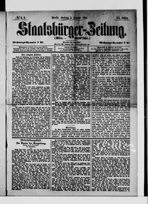 Staatsbürger-Zeitung on Jan 4, 1884