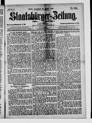 Staatsbürger-Zeitung vom 19.01.1884