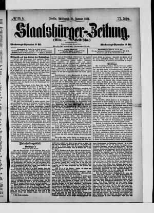 Staatsbürger-Zeitung on Jan 30, 1884