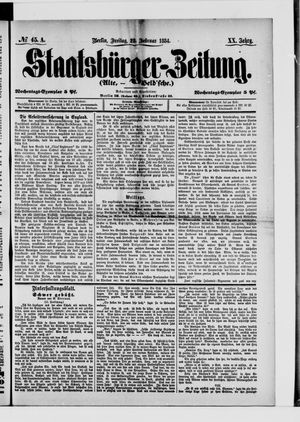 Staatsbürger-Zeitung on Feb 22, 1884
