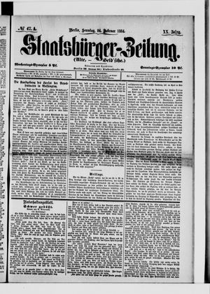 Staatsbürger-Zeitung vom 24.02.1884
