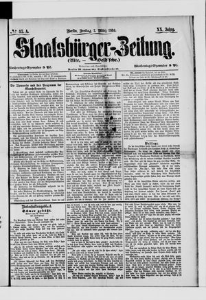 Staatsbürger-Zeitung on Mar 7, 1884