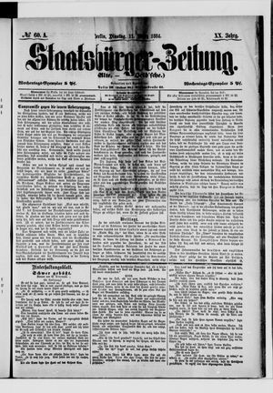 Staatsbürger-Zeitung on Mar 11, 1884