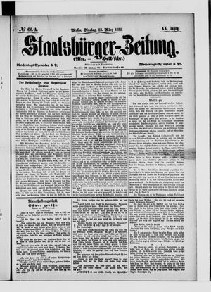 Staatsbürger-Zeitung on Mar 18, 1884