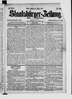 Staatsbürger-Zeitung on Mar 21, 1884