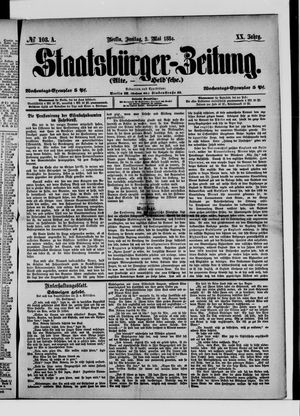 Staatsbürger-Zeitung on May 2, 1884