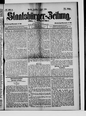 Staatsbürger-Zeitung vom 06.06.1884