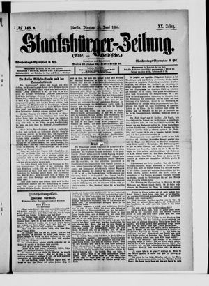 Staatsbürger-Zeitung vom 24.06.1884
