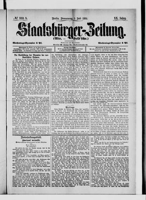 Staatsbürger-Zeitung on Jul 3, 1884
