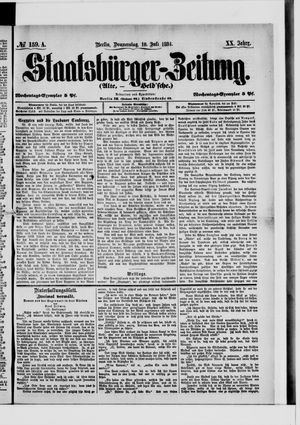 Staatsbürger-Zeitung on Jul 10, 1884