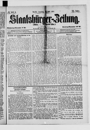 Staatsbürger-Zeitung on Jul 13, 1884