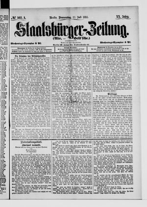 Staatsbürger-Zeitung vom 17.07.1884