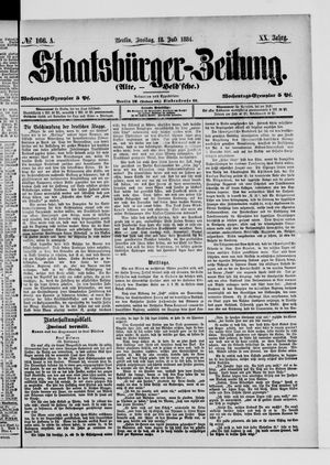 Staatsbürger-Zeitung vom 18.07.1884