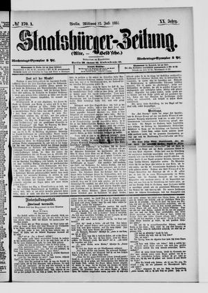 Staatsbürger-Zeitung vom 23.07.1884