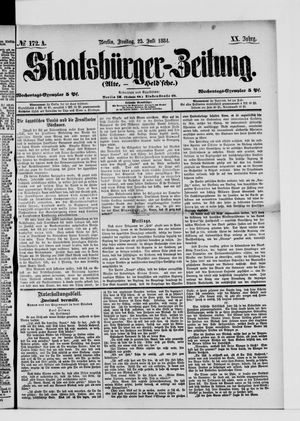 Staatsbürger-Zeitung vom 25.07.1884