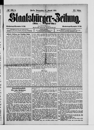 Staatsbürger-Zeitung vom 21.08.1884