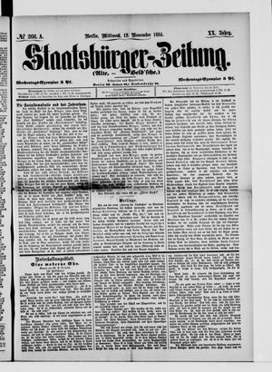 Staatsbürger-Zeitung vom 12.11.1884