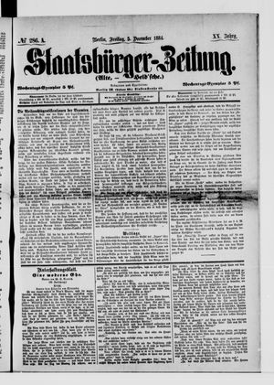 Staatsbürger-Zeitung on Dec 5, 1884