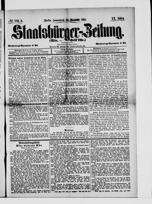 Staatsbürger-Zeitung vom 13.12.1884