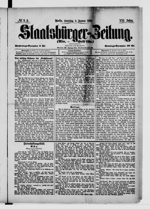 Staatsbürger-Zeitung on Jan 4, 1885