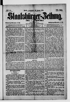 Staatsbürger-Zeitung vom 10.01.1885