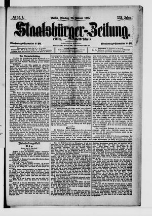 Staatsbürger-Zeitung vom 20.01.1885