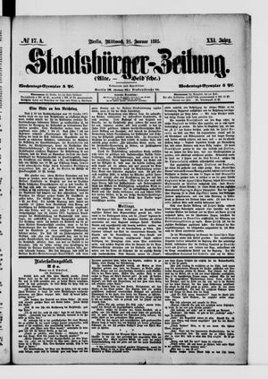 Staatsbürger-Zeitung vom 21.01.1885