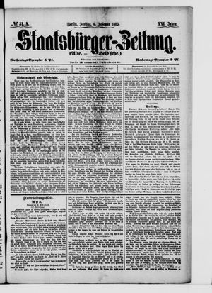 Staatsbürger-Zeitung on Feb 6, 1885