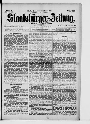 Staatsbürger-Zeitung on Feb 7, 1885