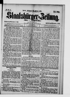 Staatsbürger-Zeitung on Feb 11, 1885