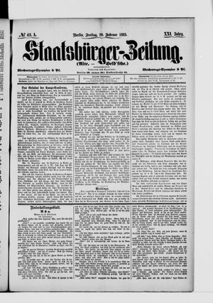 Staatsbürger-Zeitung on Feb 20, 1885