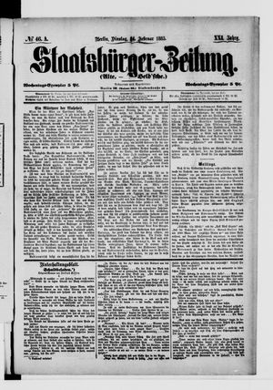 Staatsbürger-Zeitung vom 24.02.1885