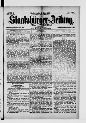 Staatsbürger-Zeitung vom 06.03.1885
