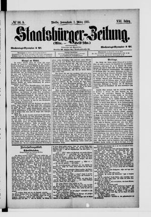 Staatsbürger-Zeitung vom 07.03.1885
