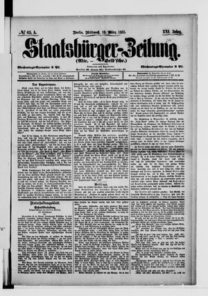 Staatsbürger-Zeitung vom 18.03.1885