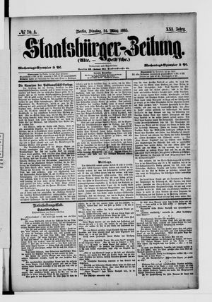 Staatsbürger-Zeitung on Mar 24, 1885