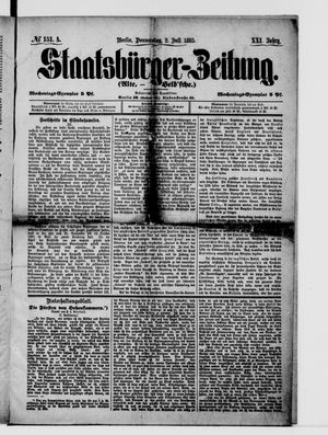 Staatsbürger-Zeitung on Jul 2, 1885