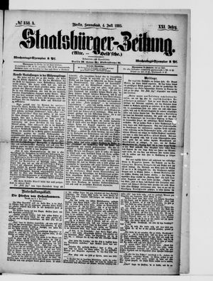 Staatsbürger-Zeitung on Jul 4, 1885