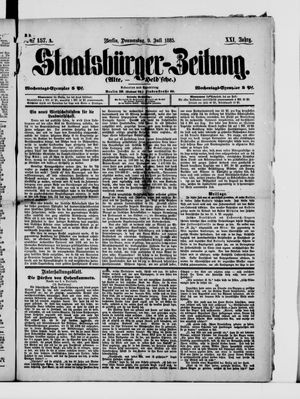 Staatsbürger-Zeitung on Jul 9, 1885