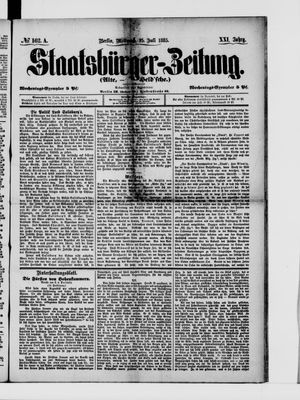 Staatsbürger-Zeitung on Jul 15, 1885