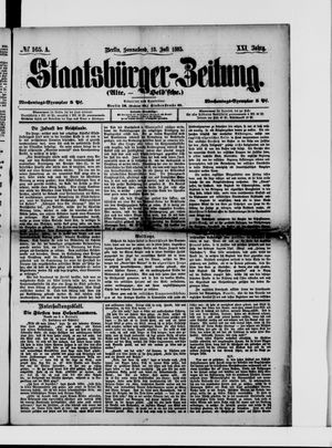 Staatsbürger-Zeitung on Jul 18, 1885