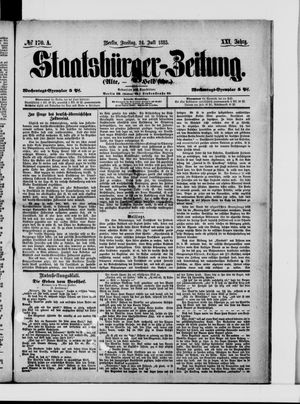 Staatsbürger-Zeitung vom 24.07.1885
