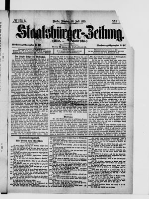 Staatsbürger-Zeitung on Jul 28, 1885