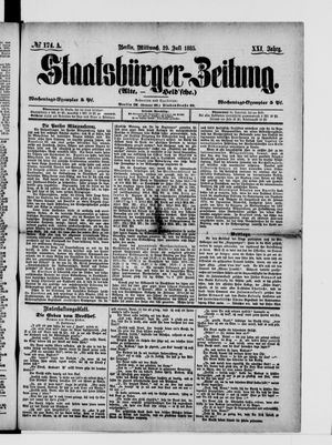 Staatsbürger-Zeitung on Jul 29, 1885