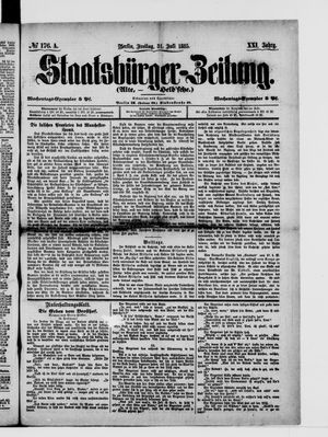 Staatsbürger-Zeitung vom 31.07.1885